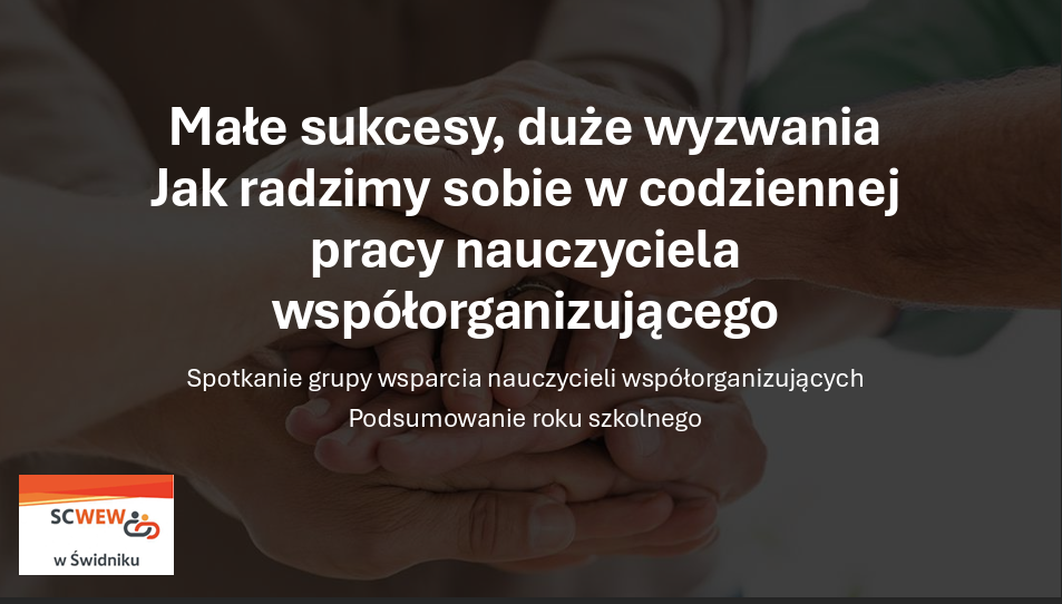 Małe sukcesy Prezentacja SCWEW