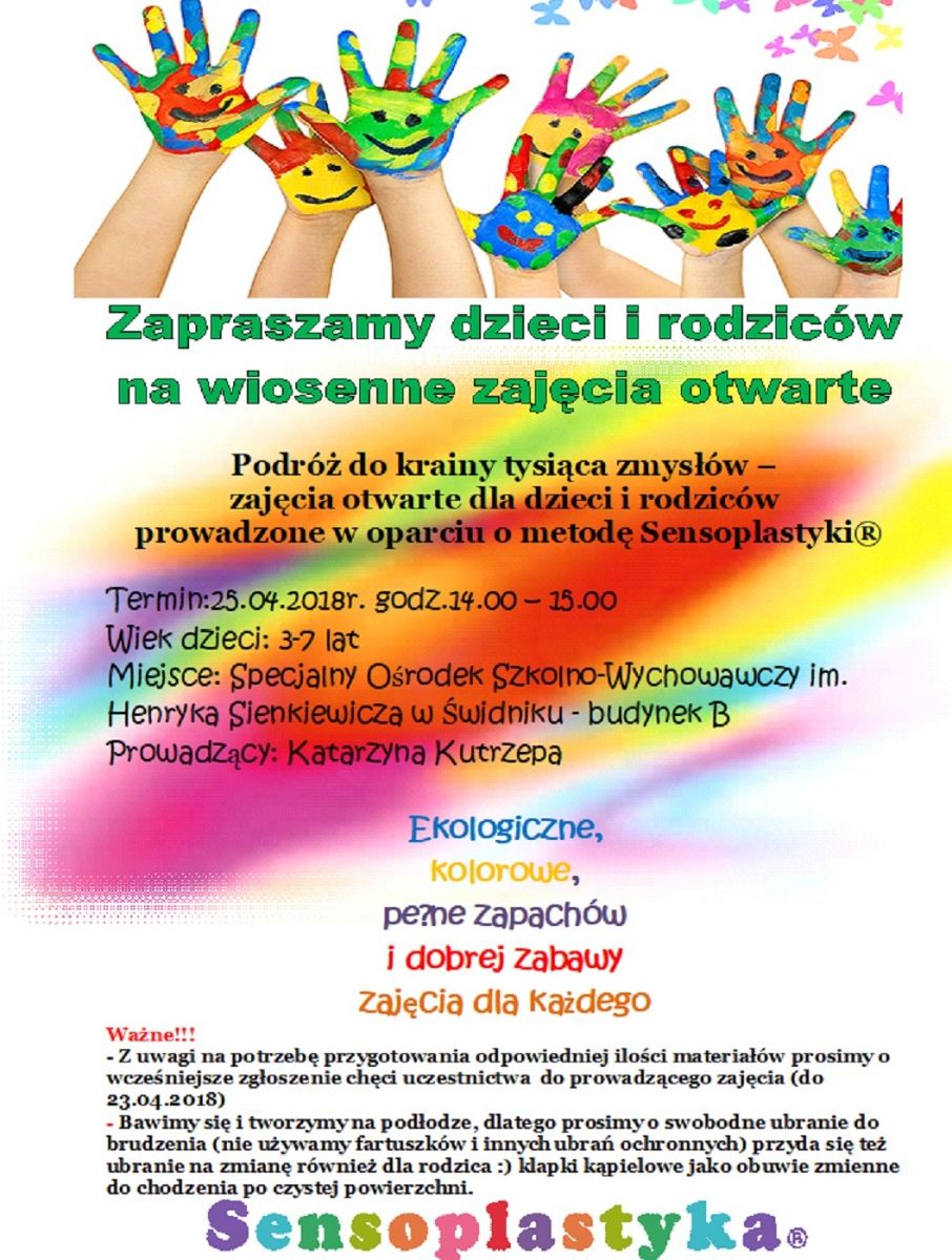 Sensoplastyka plakat 5