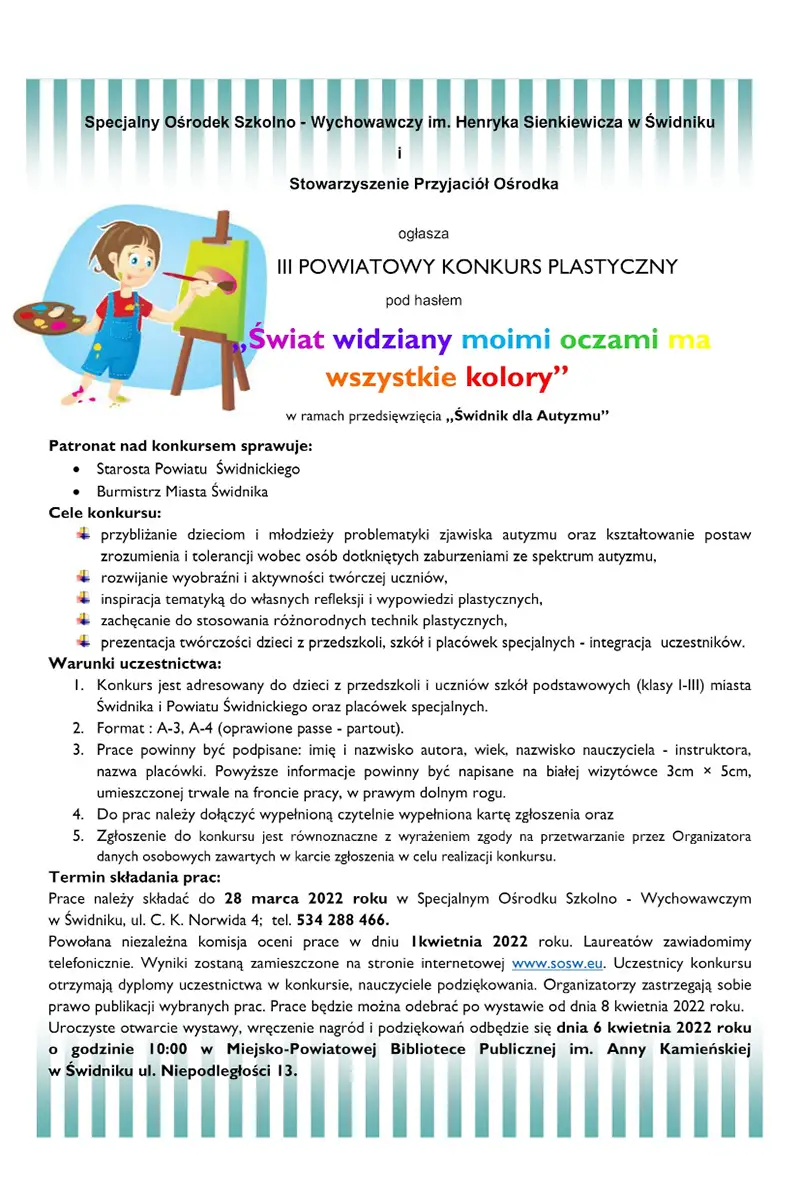III powiatowy konkurs plastyczny 2022